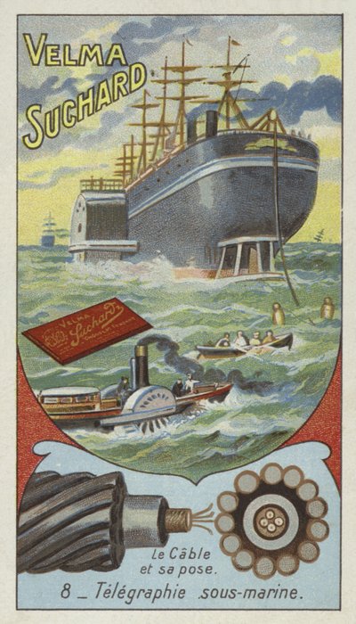 Submarine telegraphy by European School